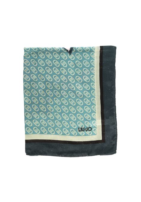 foulard verde LIU JO | 2F4098T0300MAXILOGO-95025